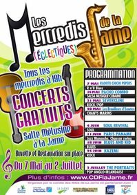 Mercredis éclectiques de La Jarne. Du 7 mai au 2 juillet 2014 à La-Jarne. Charente-Maritime. 